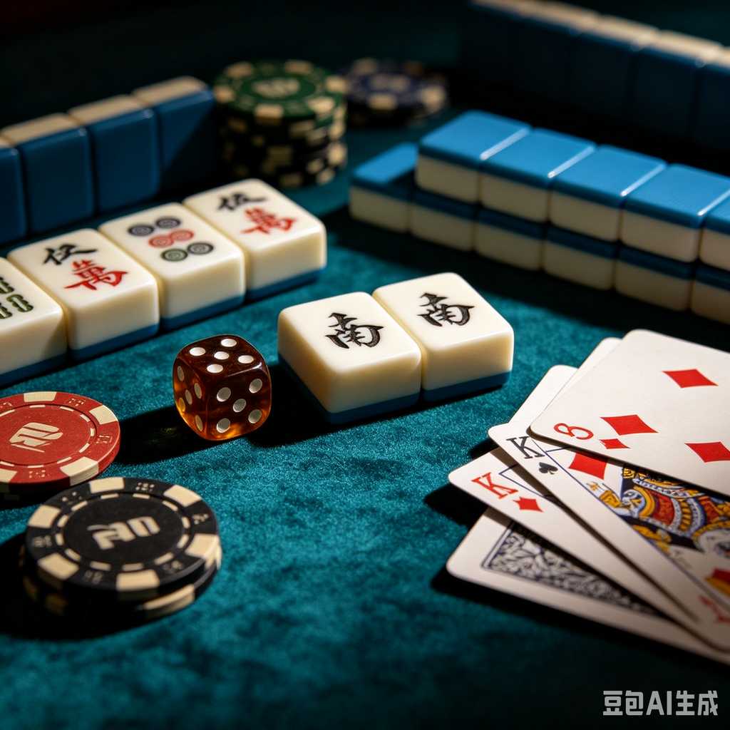 wooden mahjong set